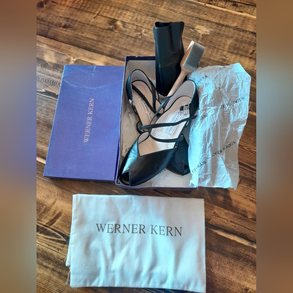 Werner Kern Black Leather Shoes